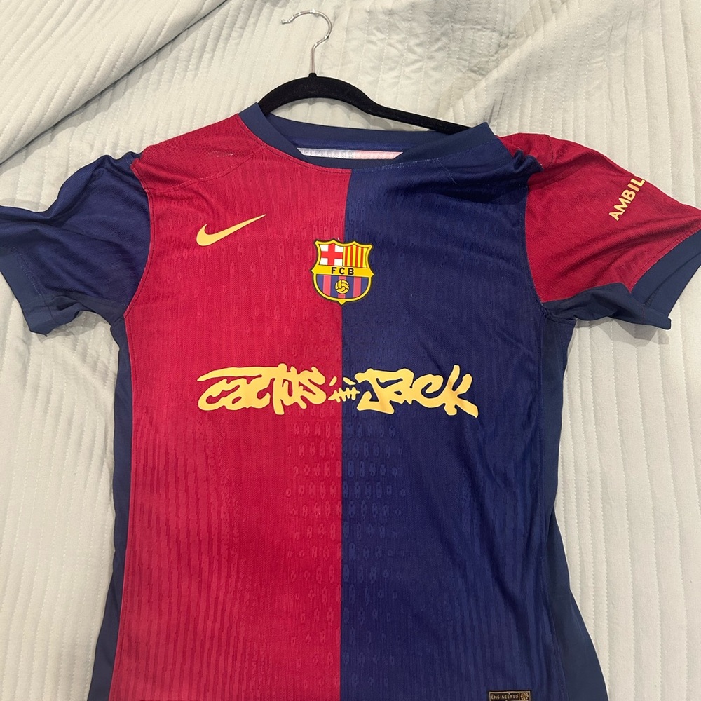 Nike x Cactus Jack Barcelona Red and Blue Jersey